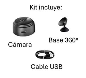 Mini Cámara WiFi con visión nocturna y detección de movimiento